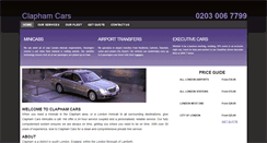 Desktop Screenshot of claphamcars.co.uk